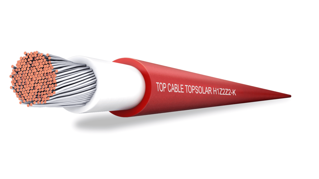 Cable TOPSOLAR H1Z2Z2-K de Top Cable para instalaciones fotovoltaicas.